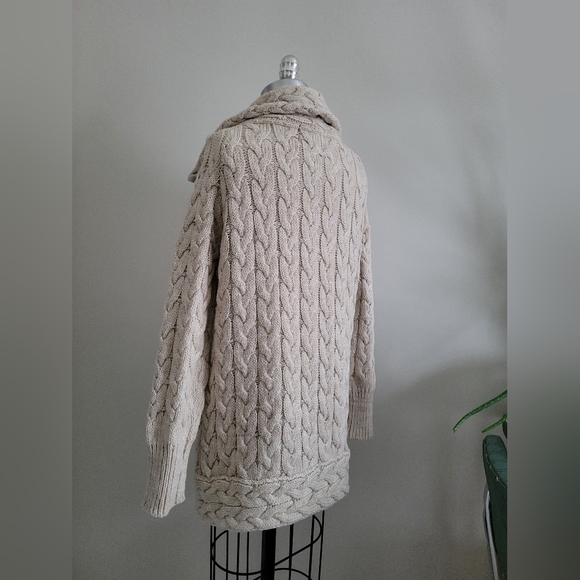 ZARA wool chunky cable knit sweater - Picture 4 of 14